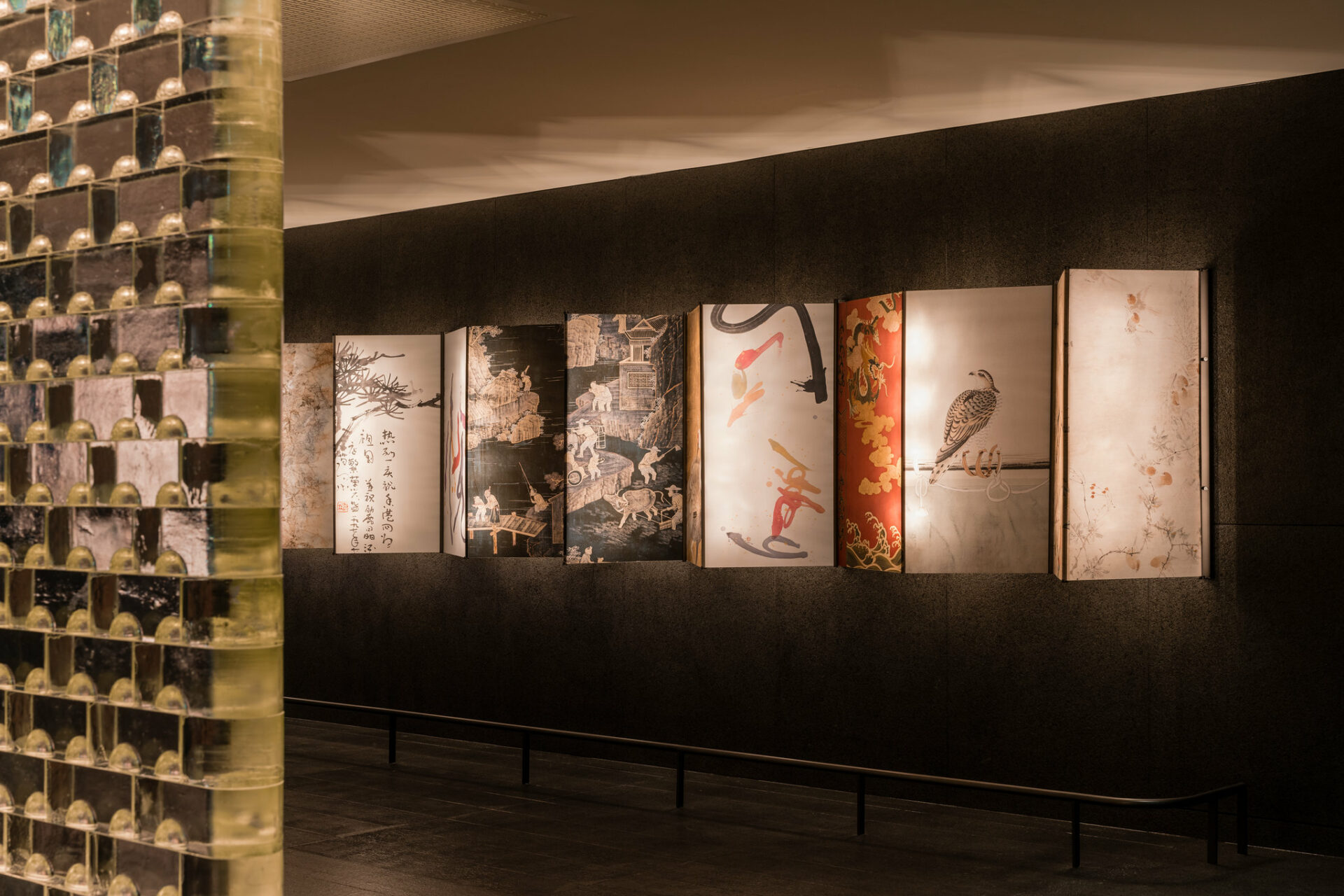 A local art piece on the wall inside Regent Hong Kong