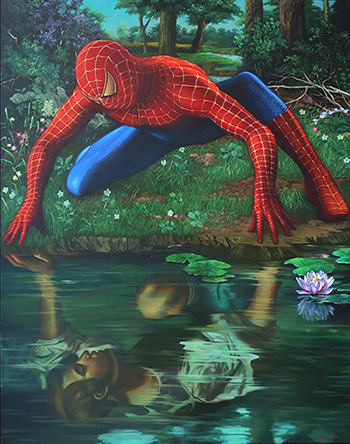 Inside of me, Dadi Setiyadi, 190 x 150 cm, acrylic on canvas, 2014