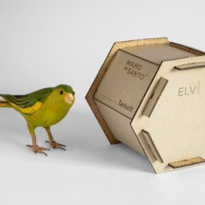 environmentally friendly birdhouse-building from Tarkett at CDW 2024